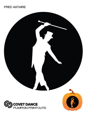 Fred Astaire Tap Dancer Pumpkin Template