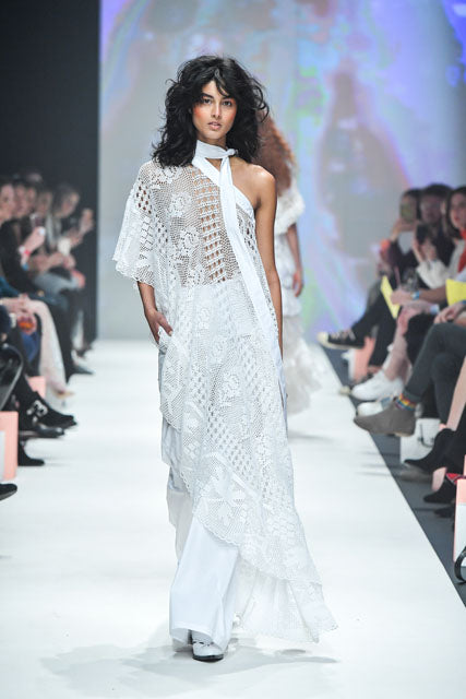 nevenka melbourne fashion week white lace dress