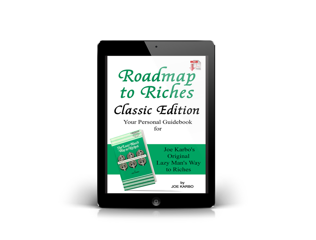 Joe Karbo's Roadmap to Riches Classic Guidebook Lazy Mans Way Success