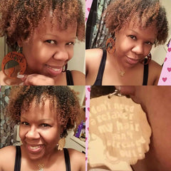 Naturally dope earrings | I don't need a relaxer my hair ain't stressed out earrings