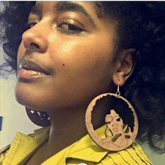 Afro earrings