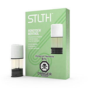 STLTH Vape - Valor Distributions - Wholesale Canada, Pod System, E-Liquid, E-Juice, Salted Nicotine, Honeydew Menthol, 35mg, 50mg