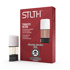 STLTH Vape - Valor Distributions - Wholesale Canada, Pod System, E-Liquid, E-Juice, Salted Nicotine, Tobacco Blend, 35mg, 50mg