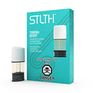 STLTH Vape - Valor Distributions - Wholesale Canada, Pod System, E-Liquid, E-Juice, Salted Nicotine, Tundra Berry, 35mg, 50mg