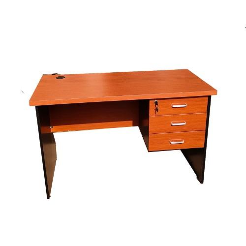 4 feet Office Table with 3 Drawers-Cherry - Order @HOG.