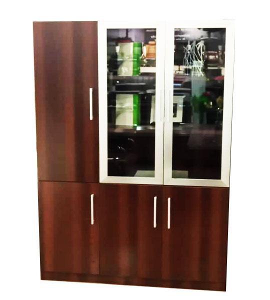 6 Enclosed Doors Wood And Glass File Cabinet Bl410 Hog Furniture