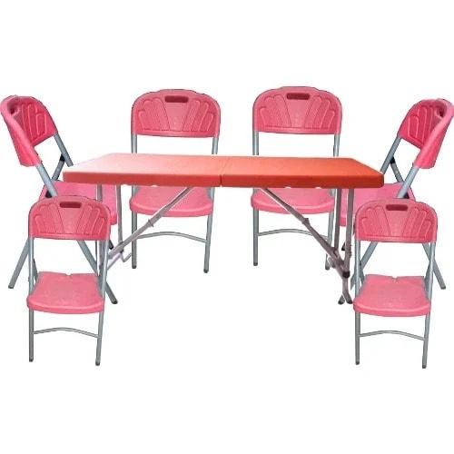 6-seater Plastic Table + 6 Chairs | HOG - Home. Office. Garden ...