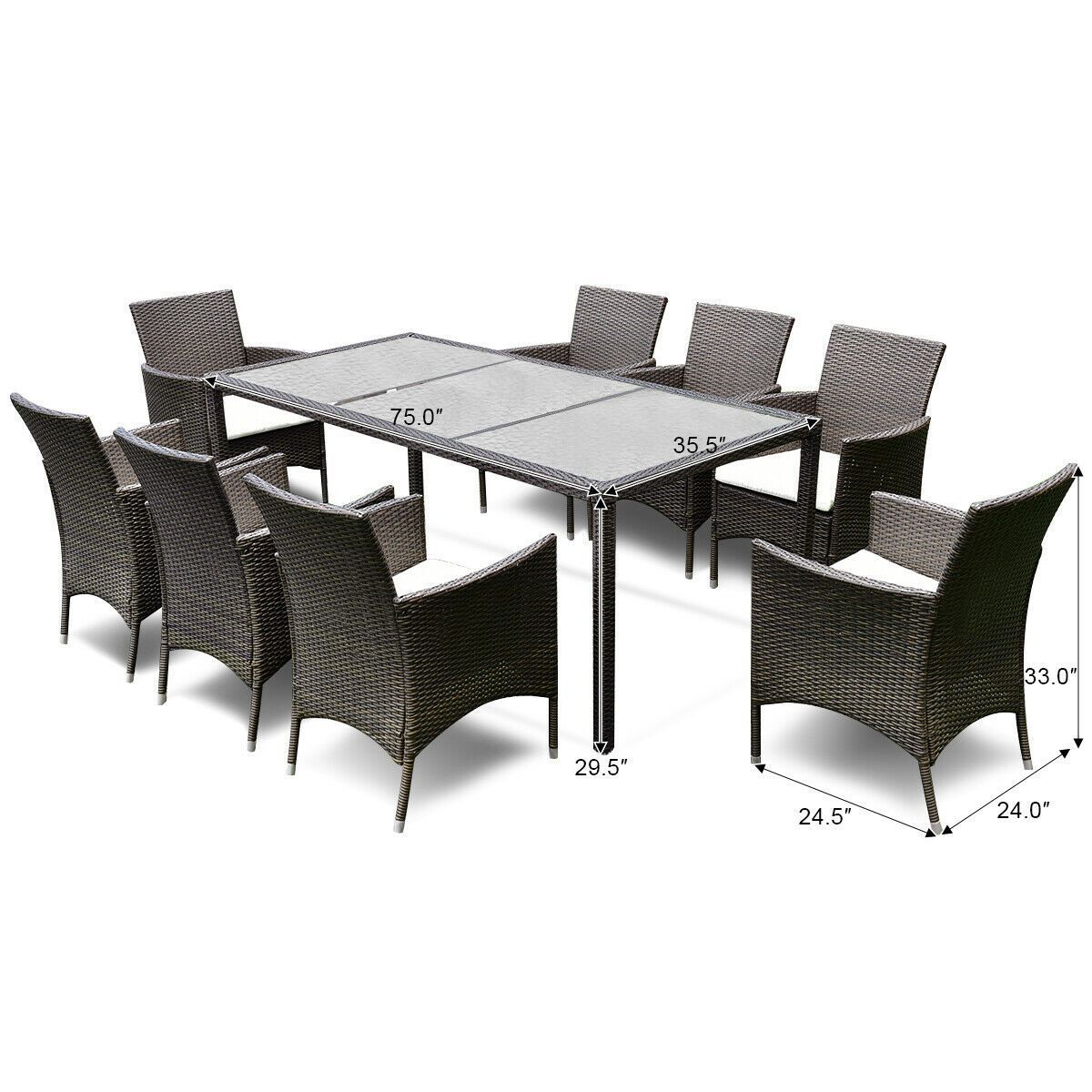 gymax table and chairs