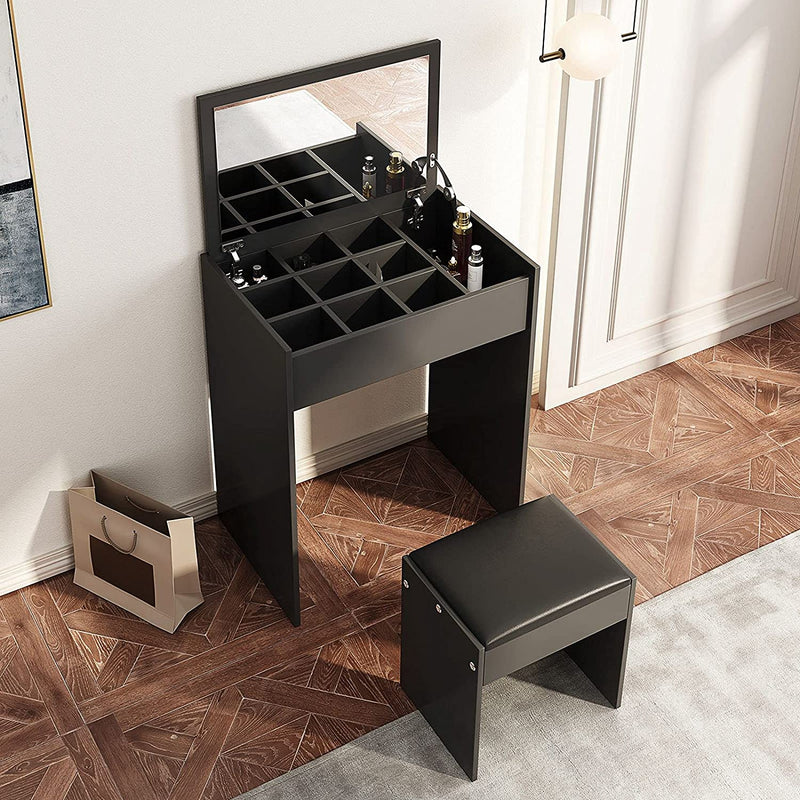 Vanity Makeup Table Set with Flip Top Mirror | HOG - Home. Office