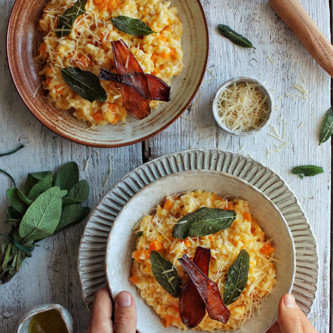 Image and Food by Gaz Oakley Avant-Garde Vegan Squash Risotto