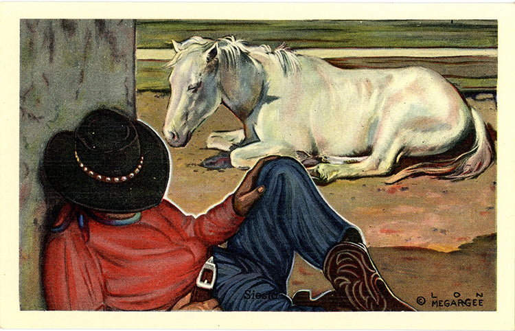 Vintage Cowboys & Western Postcards