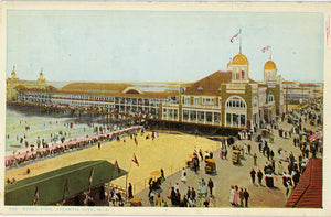 Vintage Atlantic City Postcard Steel Pier Boardwalk New Jersey Cir Vintage Postcard Boutique