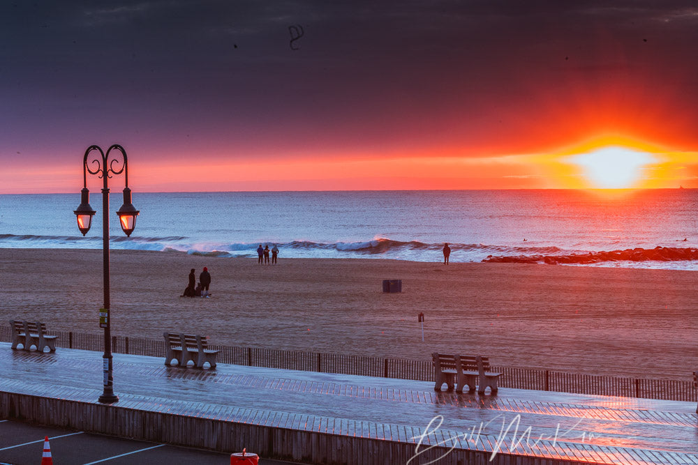 Jersey shore sunrise by Billy McKim
