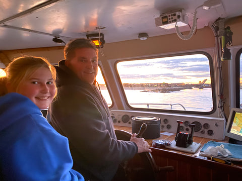 Our Captain Alan and his daughter. 