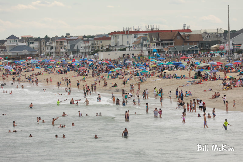 beach crowds photos jersey shore stock photography by bill Mckim 