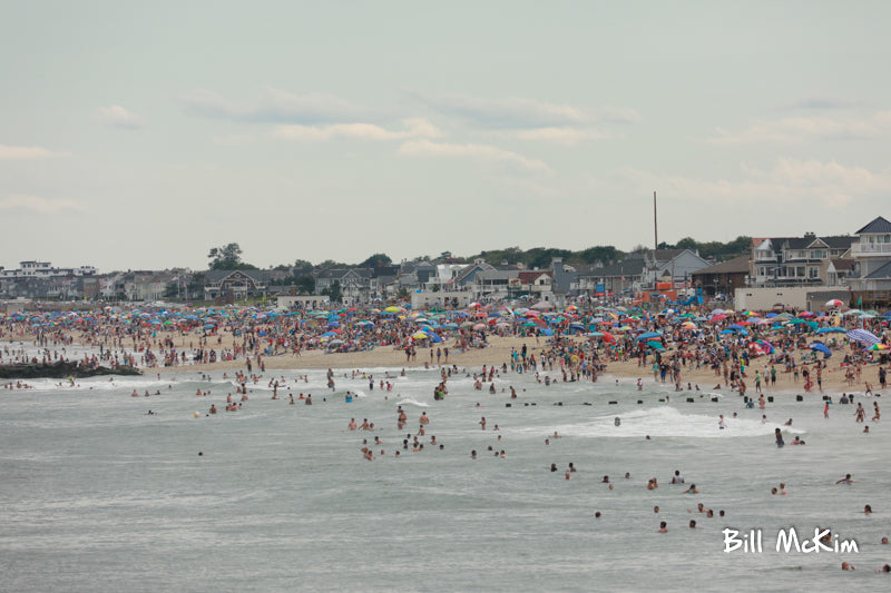 Beach crowds jersey shore beach stock photography bill mckim 
