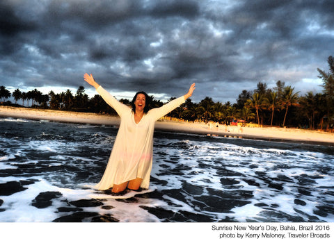 Sunrise New Year's Day 2016, Bahia, Brazil photo by Kerry Maloney, Traveler Broads