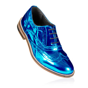 blue brogue shoes