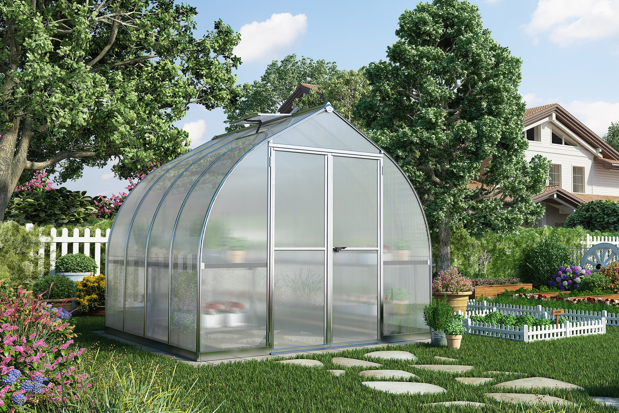 Palram Bella Series 8 Ft Greenhouse Outdoor Living Canada