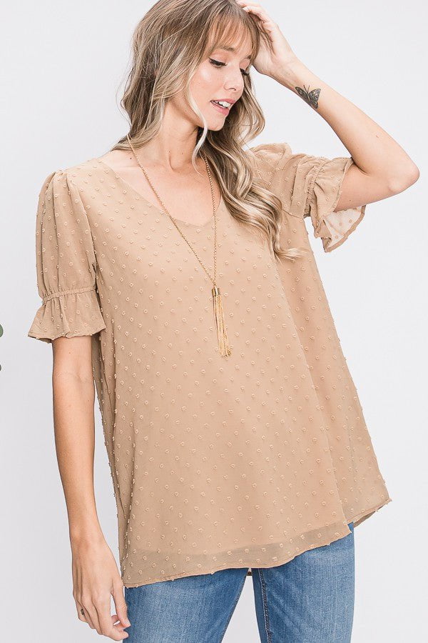 Leeza Dolman Sleeve Sweater- Mocha