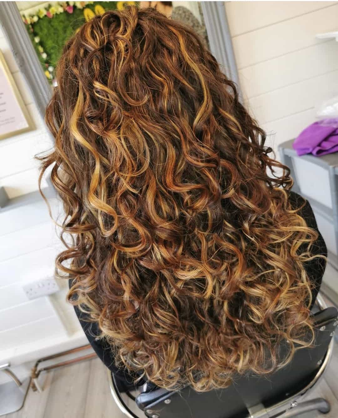 dyed curly hair ideas