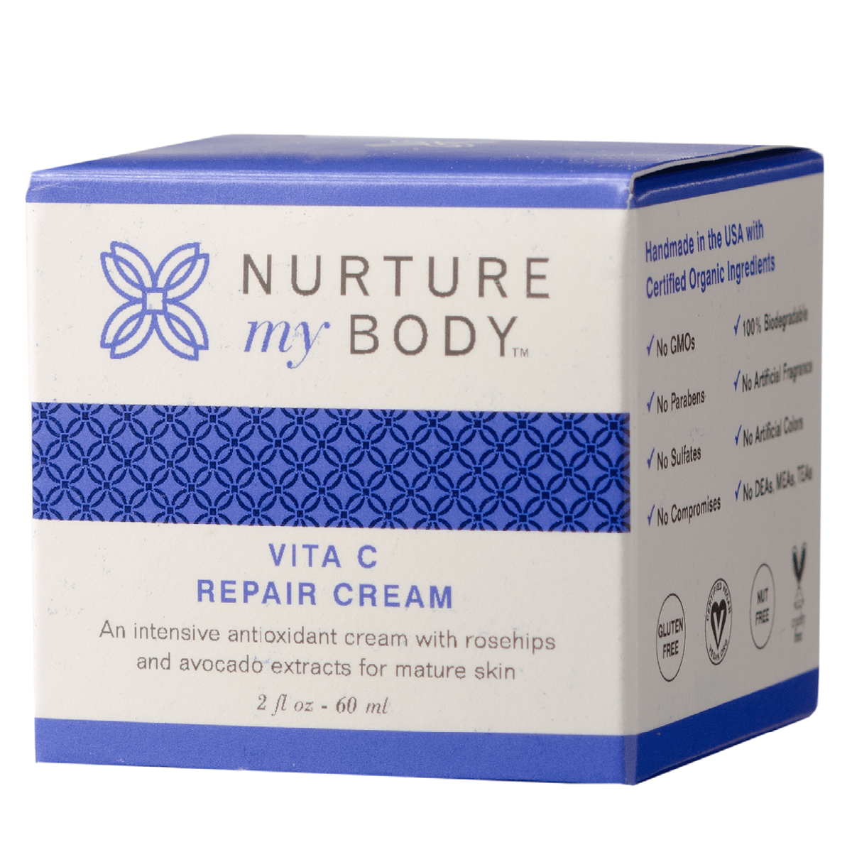All Natural And Organic Bonaticals In Vita C Cream For Anti Aging Skincare By Nurture My Body