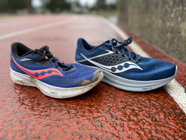 Saucony Ride 15 and Ride 17