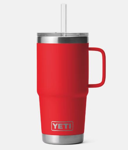 YETI Rambler 25oz Mug with Straw Lid - Canopy Green - TackleDirect