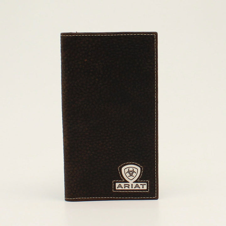 Ariat® Men's Bifold Wallet Embossed Logo - Medium Brown