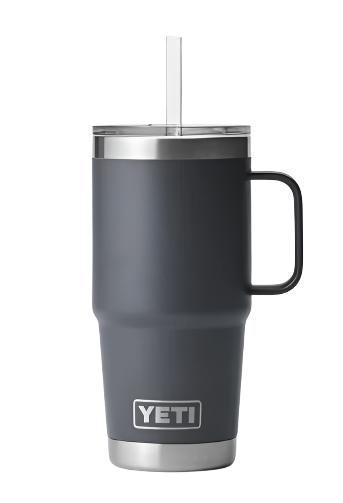 Yeti Rambler 25 oz. Mug w. Straw & TLAW Logo - Charcoal - Great Things  Boutique - The Lodge At Woodloch