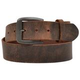 3D Belt Company Men's Brown Distressed Raw Edge Leather Belt