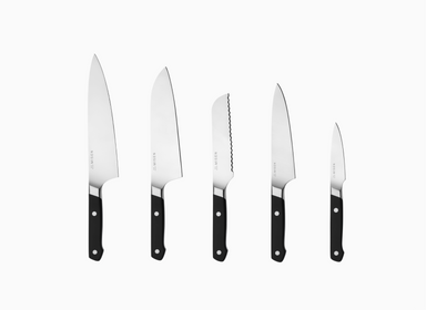 Choice Essential 5-Piece Knife Set with Black Handles