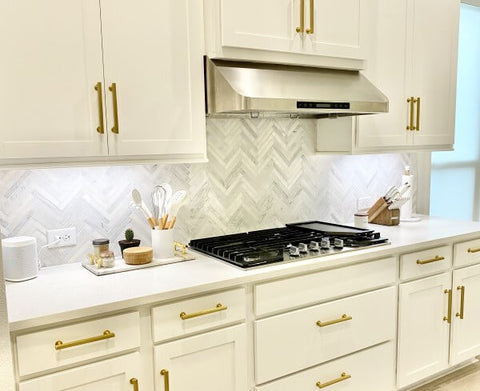 Classic Backsplash Ideas herringbone tile