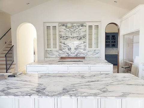 Classic Backsplash Ideas marble slab