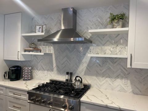 Classic Backsplash Ideas stove tiles