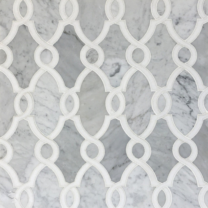 Marble Waterjet Luxury Mosaic Tiles