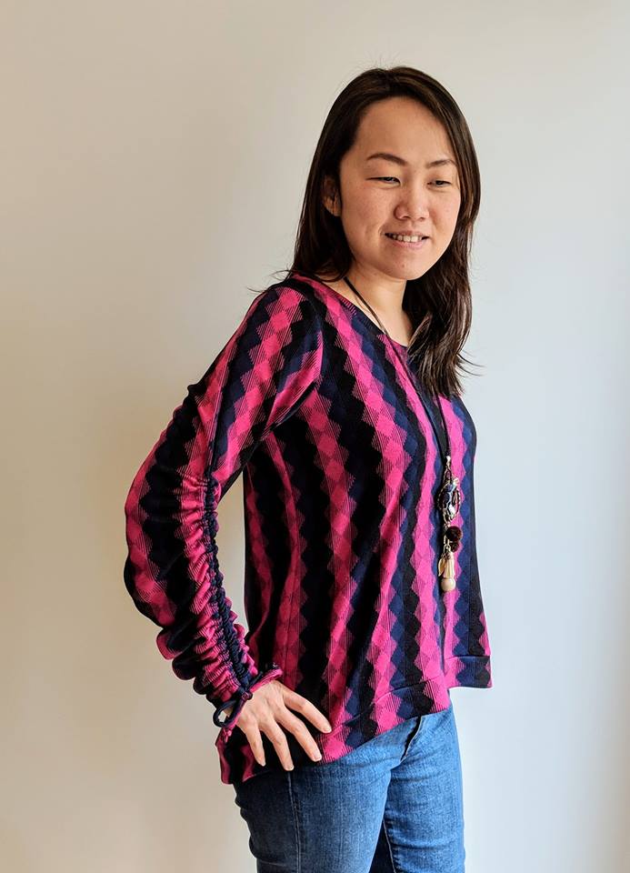 Drawstring Sleeve Sweater Top PDF sewing pattern – Seamingly Smitten