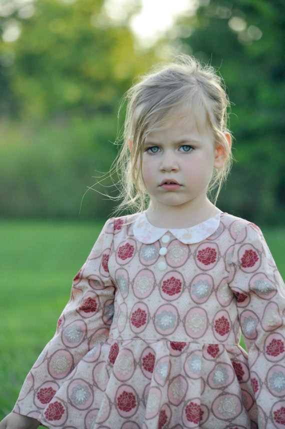 Little Girl Blouse Patterns | Girls' Peter Pan Collar Top Pattern ...