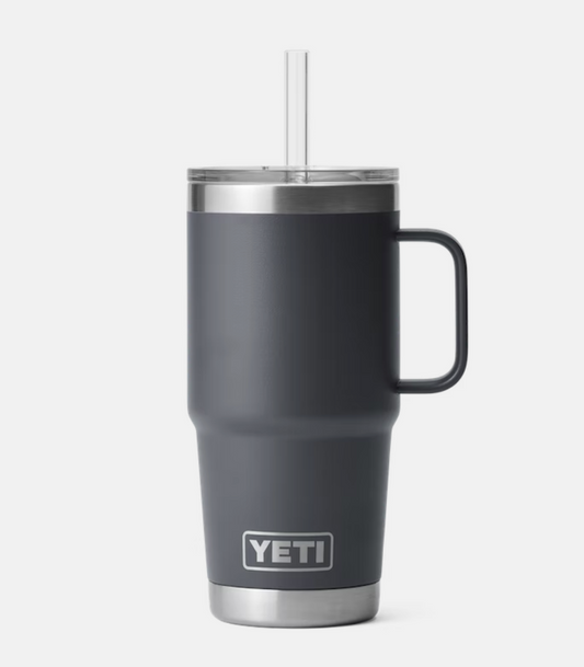 Yeti Rambler 25 oz Straw Mug Power Pink