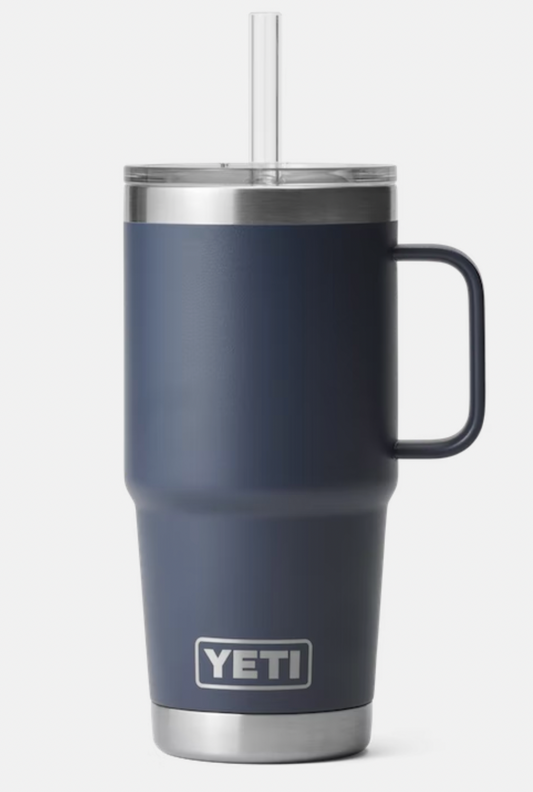 Yeti 25 oz. Rambler Straw Mug Navy