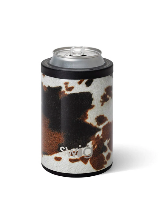 Swig 12 oz Skinny Can Cooler - Luxy Leopard