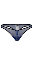 Xtremen 91126 Vibrant Mesh Thongs Dark Blue Nav Image 1