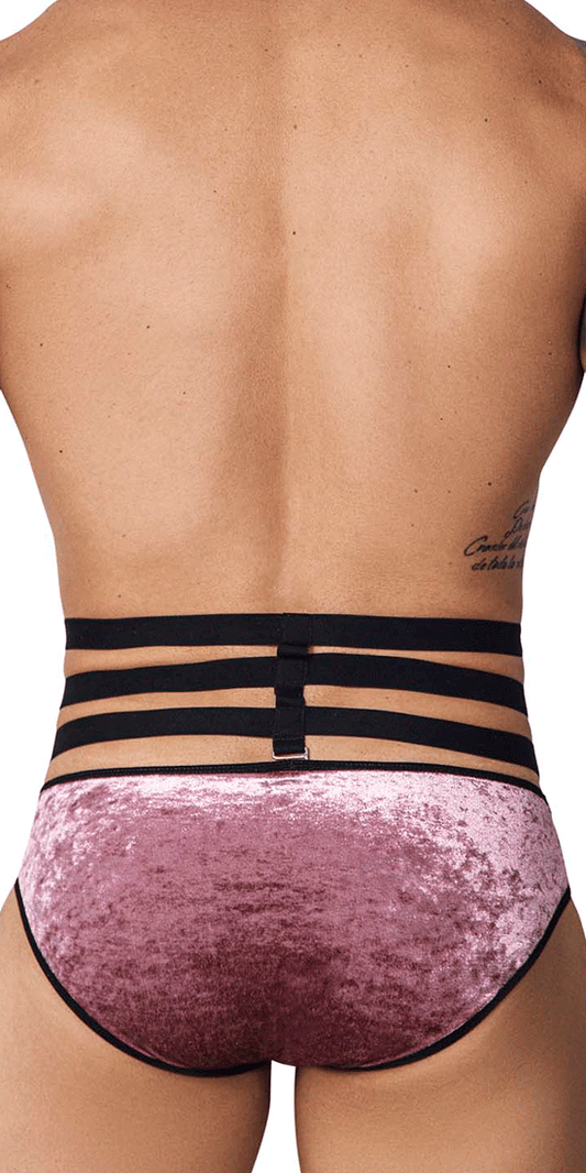 Pikante 1097 Clandestine Velvet Briefs Black