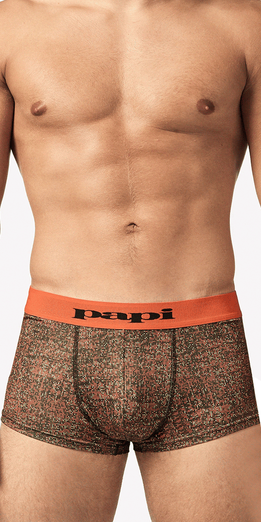 Papi UMPA050 Fashion Microflex Brazilian Trunks Color Sunset Multi Print -  Pikante Underwear