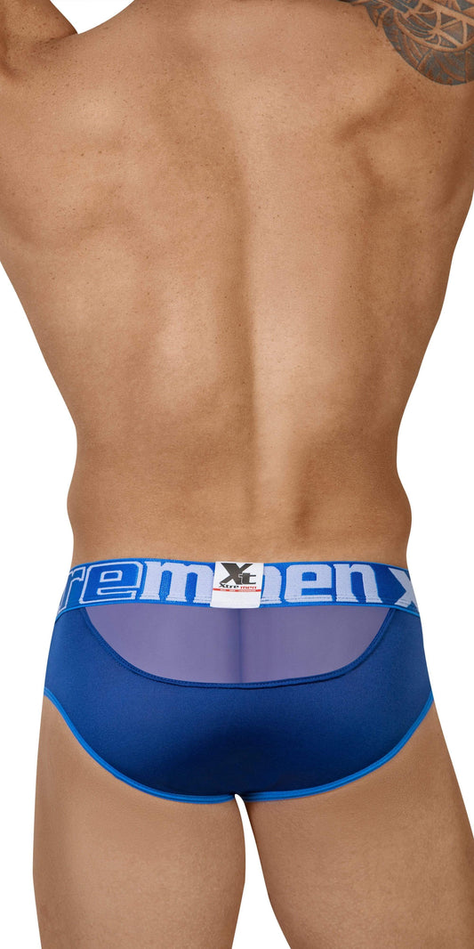 Xtremen 91059 Peekaboo Mesh Briefs White –