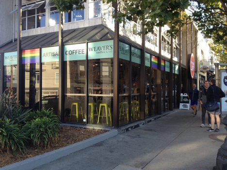 Weaver's Coffee & Tea San Francisco Location Exterior