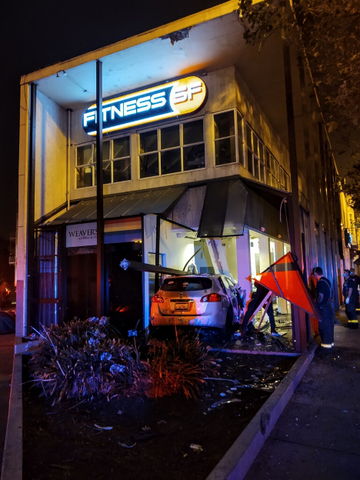 Weaver's Coffee & Tea San Francisco Cafe damaged by car