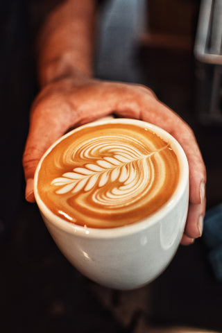 Coffee Latte in white mug