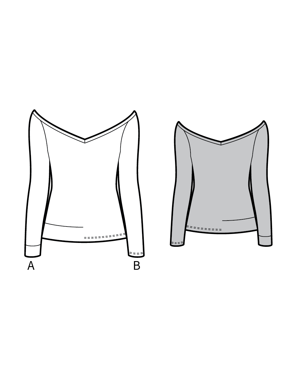 CANNES the jersey top - PDF sewing pattern by Kommatia Patterns ...