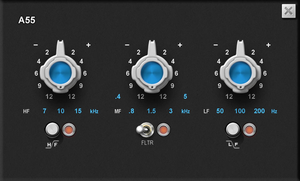 The A55's interface.